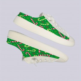 Chinelos casuais de quatro estações para homem, com design de Natal, confortáveis e leves, com sola macia, ajuste universal, parte superior e forro em tecido, sola em PU, biqueira redonda - Calçado casual para todas as estações