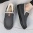 Loafers Forrados de Pelúcia SKYGRASS para Homens - Sapatos Slip-On Quentes e Confortáveis com Sola EVA Antiderrapante, Casuais e Estilosos, Perfeitos para Uso Interno/Externo no Outono/Inverno, Tecido Durável, Presente Ideal