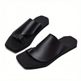 Chinelos de verão para homem, com sola plana e antiderrapante, versáteis para uso em escritório e ao ar livre, com estilo e secagem rápida.