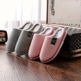 Chinelos confortáveis, macios e quentes para homem para casa e escritório, com design minimalista e elegante, costura inglesa e bloco de cores, modelo IT-181.