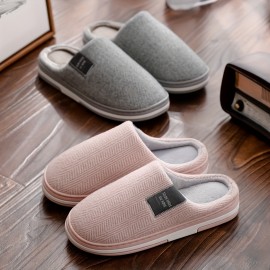 Chinelos confortáveis, macios e quentes para homem para casa e escritório, com design minimalista e elegante, costura inglesa e bloco de cores, modelo IT-181.