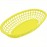 Conjunto de 24 Cestas Ovaladas Amarelas para Fast Food e Deli, 9.25 x 5.67 Polegadas, Amarelo - 24 Unidades