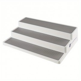 Prateleira de 3 níveis para especiarias, organizadora de especiarias e temperos, ideal para organização doméstica, 14,5 x 9,5