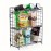 3Tier Snack Rack para Bancada Dobrável Organizador de Lanches para Lanches Pequenos Versátil Cesto de Armazenamento de Lanches de Arame Metálico para Suprimentos de Cozinha Rack de Especiarias Suporte de Frutas Prateleira de Banheiro.