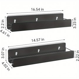 Kit de 2 unidades de suporte de parede para organizadores e armazenamento de casa, cozinha e despensa
