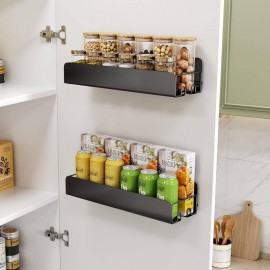 Kit de 2 unidades de suporte de parede para organizadores e armazenamento de casa, cozinha e despensa