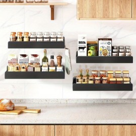 Kit de 2 unidades de suporte de parede para organizadores e armazenamento de casa, cozinha e despensa