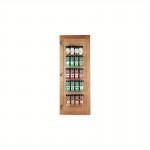 Organizador de Prateleira SPI Resistente - Armário Vertical para Temperos, Molhos e Óleo Montado na Porta - Compatível com Ganchos/Parafusos - Ideal para Cozinha, Restaurante ou Uso Doméstico ou Comercial - Construção em Metal Durável, Suporte Robusto, De