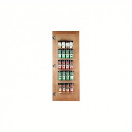 Organizador de Prateleira SPI Resistente - Armário Vertical para Temperos, Molhos e Óleo Montado na Porta - Compatível com Ganchos/Parafusos - Ideal para Cozinha, Restaurante ou Uso Doméstico ou Comercial - Construção em Metal Durável, Suporte Robusto, De