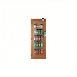 Organizador de Prateleira SPI Resistente - Armário Vertical para Temperos, Molhos e Óleo Montado na Porta - Compatível com Ganchos/Parafusos - Ideal para Cozinha, Restaurante ou Uso Doméstico ou Comercial - Construção em Metal Durável, Suporte Robusto, De