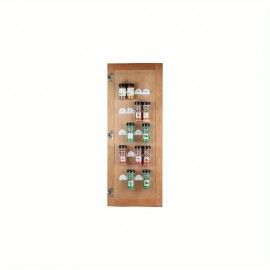 Organizador de Prateleira SPI Resistente - Armário Vertical para Temperos, Molhos e Óleo Montado na Porta - Compatível com Ganchos/Parafusos - Ideal para Cozinha, Restaurante ou Uso Doméstico ou Comercial - Construção em Metal Durável, Suporte Robusto, De