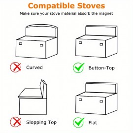 Organizador Magnético de Prateleira para Fogão - Estante Antiderrapante Resistente, Acessório para Cozinha com Design Fácil de Limpar, Superfície Antideslizante e Compacto, Ideal para Fogões a Gás/Eletrodomésticos ou Forno, Construção Durável, Estilo Mode