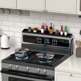 Organizador Magnético de Prateleira para Fogão - Estante Antiderrapante Resistente, Acessório para Cozinha com Design Fácil de Limpar, Superfície Antideslizante e Compacto, Ideal para Fogões a Gás/Eletrodomésticos ou Forno, Construção Durável, Estilo Mode