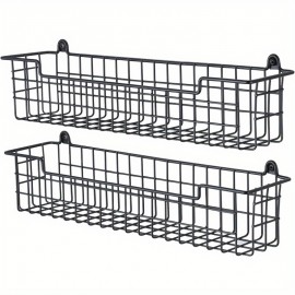 Organizador de bandejas de especiarias montado na parede, prateleira de armazenamento de organização de especiarias para porta de armário, 2 pacotes, bandeja de especiarias montada na parede para poupar espaço na cozinha, preto