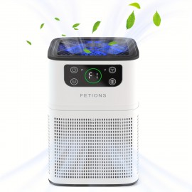 Purificadores de Ar para Casa, Purificador de Ar HEPA para Animais de Estimação Poeira Odor Fumaça, Função de Aromaterapia, Purificador de Ar com Modo de Sono Silencioso DB Mais Baixo para Quarto Escritório Sala de Estar, Purificador de Ar Pequeno Purific