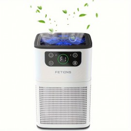 Purificadores de Ar para Casa, Purificador de Ar HEPA para Animais de Estimação Poeira Odor Fumaça, Função de Aromaterapia, Purificador de Ar com Modo de Sono Silencioso DB Mais Baixo para Quarto Escritório Sala de Estar, Purificador de Ar Pequeno Purific