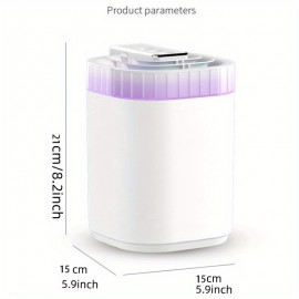 Umidificador Silencioso Rhythm, Umidificador Doméstico de Grande Capacidade com 3 Bicos para Nevoeiro Densamente, Ideal para Escritório e Quarto, Umidificador de Mesa Multifuncional de Alta Névoa.