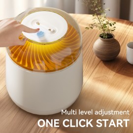 Umidificador de Grande Capacidade e Difusor de Aromaterapia Silencioso com Luz Noturna de 7 Cores, Modos Duplos de Pulverização (Lâmpada/Atomizador), Design de Vulcão Simulado, Alimentado por USB para Casa, Escritório, Decoração de Quarto, Qualidade do Ar