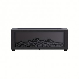 Umidificador de Lareira com Chama Cintilante Realista, Difusor de Aromas com Tecnologia de Onda Sonora e Névoa Fria, Alimentado por USB para Casa Escritório Quarto, Purificador de Ar Pré-Filtrado, Decoração Compacta e Elegante, Umidificador de Foguete, Re