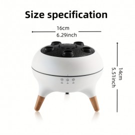 Umidificador Dinâmico Multi-jato, Umidificador de Mesa com Controle Remoto e Temporizador, Spray de Água em Forma de Água-viva para Casa, Luz Noturna 3D Estereoscópica Inteligente, Sete Cores, Atomização Multifurada, Umidade Constante Inteligente