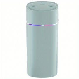 Humidificador de ar ultrassônico USB de 20,29 oz, névoa dupla, operação silenciosa, plástico, para casa, escritório, quarto, compatível com óleo essencial de aromaterapia, ≤36V