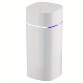 Humidificador de ar ultrassônico USB de 20,29 oz, névoa dupla, operação silenciosa, plástico, para casa, escritório, quarto, compatível com óleo essencial de aromaterapia, ≤36V