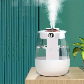 Umidificador de Grande Capacidade e Difusor de Aromaterapia Silencioso com Luz Noturna de 7 Cores, Modos Duplos de Pulverização (Lâmpada/Atomizador), Design de Vulcão Simulado, Alimentado por USB para Casa, Escritório, Decoração de Quarto, Qualidade do Ar
