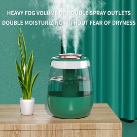 Umidificador de Grande Capacidade e Difusor de Aromaterapia Silencioso com Luz Noturna de 7 Cores, Modos Duplos de Pulverização (Lâmpada/Atomizador), Design de Vulcão Simulado, Alimentado por USB para Casa, Escritório, Decoração de Quarto, Qualidade do Ar