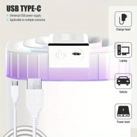 Umidificador Legal de Grande Capacidade 101.44oz Branco com Três Bocais, 20dB, Luz Multicolorida Desligamento Automático para Quarto Sala de Estar, mesa de escritório, Ideal para Presente de Natal