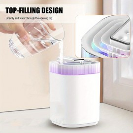 Umidificador Legal de Grande Capacidade 101.44oz Branco com Três Bocais, 20dB, Luz Multicolorida Desligamento Automático para Quarto Sala de Estar, mesa de escritório, Ideal para Presente de Natal