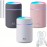 Humidificador pequeno USB para casa, sem ruído, para quarto, sala de estar, mulheres grávidas, bebês, com grande capacidade de ar, em branco, médio JASHI 001.
