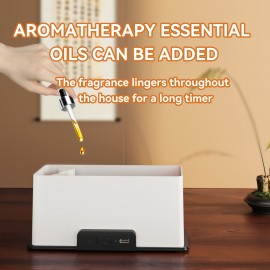 Maquininha de Aromaterapia com Efeito Chama em 7 Cores, Umidificador para Carro e Casa, Design Fumê que Simula Chama, Difusor de Óleos Essenciais, Presente Perfeito para Ambiente Doméstico ou Escritório, Ideal para Aniversário