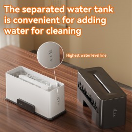 Maquininha de Aromaterapia com Efeito Chama em 7 Cores, Umidificador para Carro e Casa, Design Fumê que Simula Chama, Difusor de Óleos Essenciais, Presente Perfeito para Ambiente Doméstico ou Escritório, Ideal para Aniversário