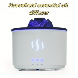Difusor de Aromaterapia Volcano 8.79oz com Design Único - Tecnologia de Onda Sonora, Umidificador de Óleo Essencial para Casa, Quarto & Salas Grandes - Alimentado por USB