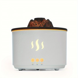 Difusor de Aromaterapia Volcano 8.79oz com Design Único - Tecnologia de Onda Sonora, Umidificador de Óleo Essencial para Casa, Quarto & Salas Grandes - Alimentado por USB