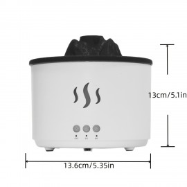 Difusor de Aromaterapia Volcano 8.79oz com Design Único - Tecnologia de Onda Sonora, Umidificador de Óleo Essencial para Casa, Quarto & Salas Grandes - Alimentado por USB