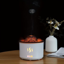 Difusor de Aromaterapia Volcano 8.79oz com Design Único - Tecnologia de Onda Sonora, Umidificador de Óleo Essencial para Casa, Quarto & Salas Grandes - Alimentado por USB