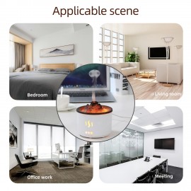 Difusor de Aromaterapia Volcano 8.79oz com Design Único - Tecnologia de Onda Sonora, Umidificador de Óleo Essencial para Casa, Quarto & Salas Grandes - Alimentado por USB
