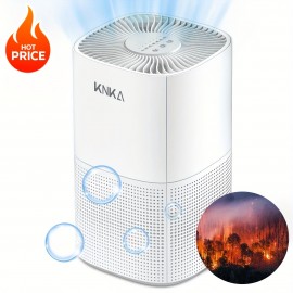 Purificador de ar HEPA H13 de 1500 pés quadrados, 3 velocidades de controle de vento, entrada e saída de ar de 360°, operação silenciosa e modo de sono, potente e eficiente em energia, lembrete de substituição de filtro, design de função de temporizador, 