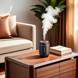 Difusor de Névoa Aromaterapêutica que Muda de Cor e Umidificador com Função de Névoa Fria, Luz Noturna e Promoção da Saúde das Plantas - Refresque e Purifique o Seu Quarto, Difusor de Aromaterapia