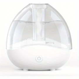 Umidificador de Névoa Fria com Tecnologia Soundwave e Difusor de Óleos Essenciais - Operação Silenciosa, 24H de Autonomia, Tanque Transparente, Design Compacto para Quarto, Escritório, Berçário, Plantas - Presente Ideal para Casa & Viagem - Umidificação E