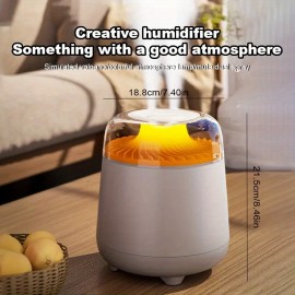 Umidificador de grande capacidade e ultra-silencioso para uso doméstico, equipado com máquina de aromaterapia USB - Umidificador de luz noturna de 7 cores, óleo essencial pode ser adicionado como máquina de aromaterapia de ar, adequado para decoração de c