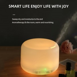 Umidificador de Casa com Alimentação por USB e Difusor de Óleos Essenciais com Luz Noturna que Muda 7 Cores, Redução de Ruído Ajustável, Umidade Constante, Aromaterapia Molecular, Desligamento Automático & Tampa Aberta para Quarto, Escritório, Presente, U