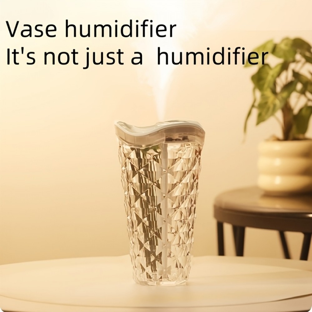 Umidificador de Atmosfera Avançado com Pedras Sintéticas, Grande Volume de Névoa para Quarto e Casa, Umidificador Criativo de Mesa Pequeno de Grande Capacidade, Ideal para Festas, Decoração Interior e Presentes, Melhor Presente de Aniversário e Natal