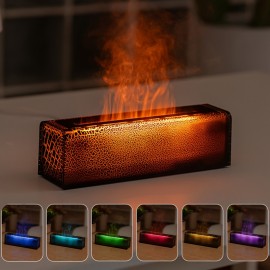 1 unidade, Umidificador de Chama Simulação Arco-íris USB para Casa e Mesa - Purificador de Ar com Chama Decorativa, Presente Estranho para Natal, Essencial para o Inverno, Ideias de Presentes para Meninas Adolescentes