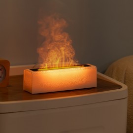 1 unidade, Umidificador de Chama Simulação Arco-íris USB para Casa e Mesa - Purificador de Ar com Chama Decorativa, Presente Estranho para Natal, Essencial para o Inverno, Ideias de Presentes para Meninas Adolescentes