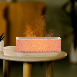 1 unidade, Umidificador de Chama Simulação Arco-íris USB para Casa e Mesa - Purificador de Ar com Chama Decorativa, Presente Estranho para Natal, Essencial para o Inverno, Ideias de Presentes para Meninas Adolescentes