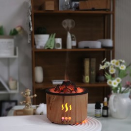 8.79oz Difusores Para Casa, Difusor De Óleo Essencial Difusores De Aromaterapia Ultrassônicos Aromaterapia Fragrante Difusor De Óleo Para Grande Sala De Escritório, Relógio Silencioso De Grão De Madeira. Quatro Estilos