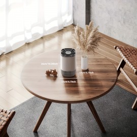 Purificador de Ar com Filtro de Alta Eficiência para Casa Pequena, Design Portátil, Adequado para Quartos, Escritórios e Salas de Estar, Filtra Eficazmente Fumaça, Pólen e Pelos de Animais, Purifica Rapidamente o Ar Interno, com Alcance de Purificação de 