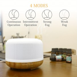 1pc 10.14oz Portátil USB Desktop Aromaterapia Humidificador de Óleo Essencial Com Luz Ambiente Colorida, Material Plástico, Operação de Baixa Voltagem, Perfeito Para Casa e Escritório, Sala de Yoga, Humidificador de Óleo Essencial Portátil de Aromaterapia